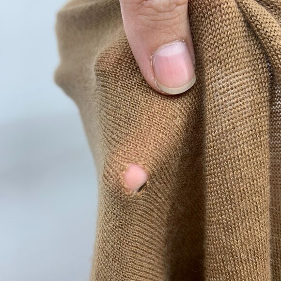 Vince Slouchy Sweater Womens L Wool Blend V Neck Pullover Stretch *READCONDITION - Picture 5 of 16